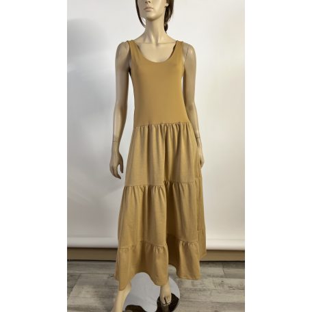 Karamellbarna maxi ruha