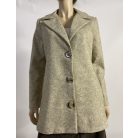 Világos bézs 100% gyapjú kabát 