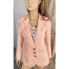 Rózsaszín pamut-selyem blézer