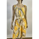 Len-jersey mintás ruha