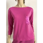 Viszkóz jersey felső selyemmel