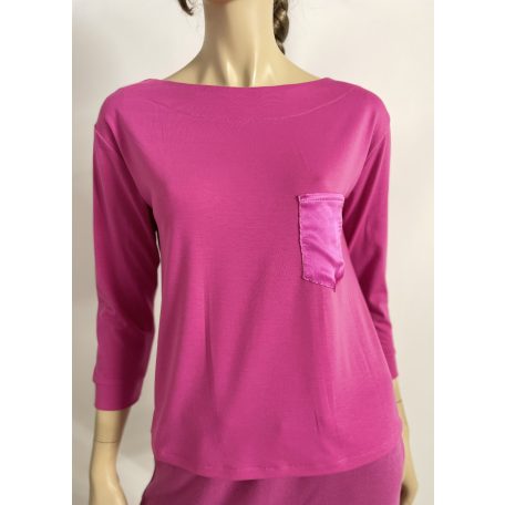 Viszkóz jersey felső selyemmel