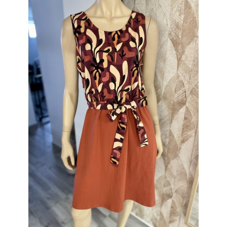 Mintás pamut-jersey ruha