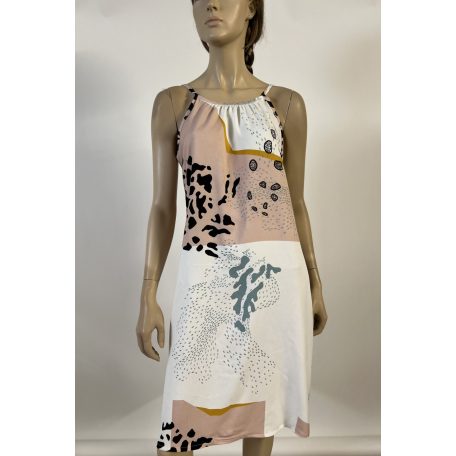 Viszkóz mintás ruha