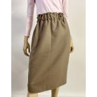 Mogyoró színű gyapjú szoknya