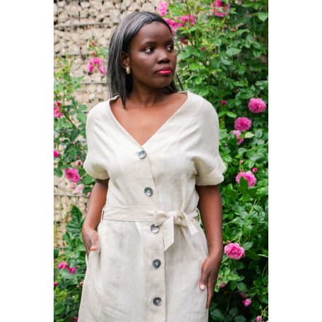 Lenvászon maxi ingruha