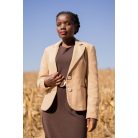 Bézs gyapjú blézer